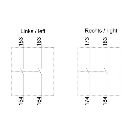 3RH1921-1KA20 Siemens Hilfsschalter 2S, DIN EN50005, 10mm, Bgr. S3-S12 für Moto Produktbild Additional View 1 L