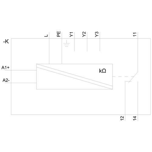 3UG4581-1AW31 Siemens Analog einstellbares Isolationsüberwachungsrel Produktbild Additional View 1 L