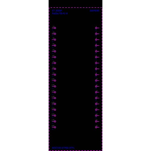 6ES7193-6TP00-0TP1 Siemens SIMATIC ET 200SP PotDis-TB-P1-R, VPE 1 Produktbild Additional View 1 L
