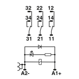 2903294 Phoenix RIF-3-RPT-LDP-24DC/3X21 Produktbild front M