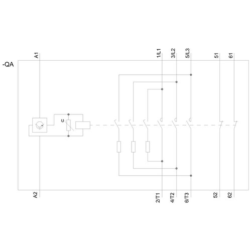 3RT2645-1NB35 Siemens Kondensatorschütz, AC-6b 75kVAr/400V, 2Ö, AC/DC 20-33V, S3 Produktbild Additional View 2 L