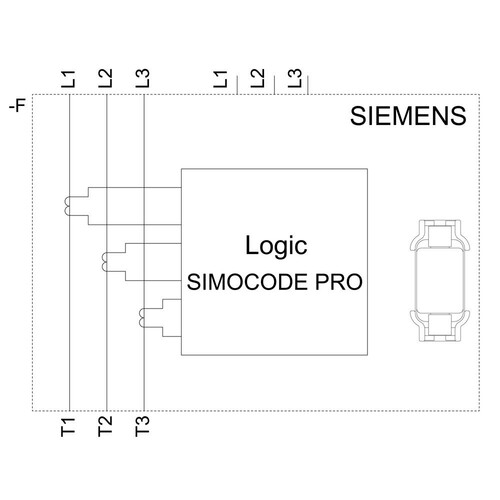 3UF7113-1AA01-0 Siemens Strom- /Spannungserfassungsmodul V2, 20-200A,  Produktbild Additional View 2 L