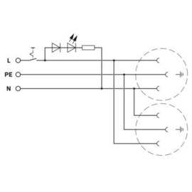 0804104 Phoenix EO-J/UT/LED/DUO/GN Produktbild front M