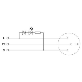 0804019 Phoenix EO-E/UT/SH/LED/GN Produktbild front M