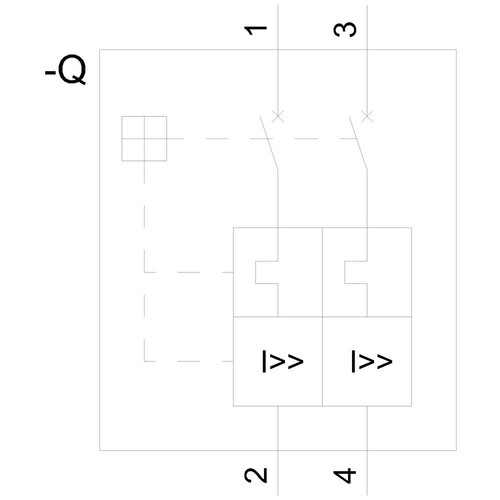 3VA5195-6ED21-0AA0 Siemens Leistungsschalter 3VA5 UL Frame 125 Sch Produktbild Additional View 2 L