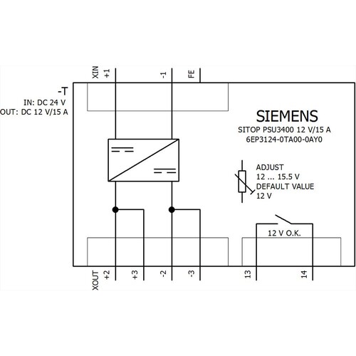 6EP3124-0TA00-0AY0 Siemens Stromversorgung SITOP PSU3400, DC 24 V/ Produktbild Additional View 2 L