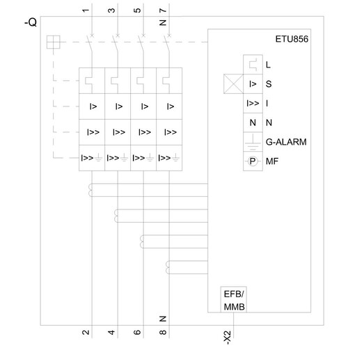 3VA6560-6KT42-2AA0 Siemens Leistungsschalter 3VA6 UL Frame 800 Sch Produktbild Additional View 1 L