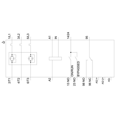 3RW5076-6AB05 Siemens SIRIUS Sanftstarter 200-600 V 470 A, AC/DC 24  Produktbild Additional View 2 L