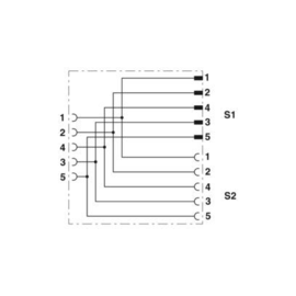 1403330 Phoenix SAC-5PY-F/M-F VP Produktbild front M