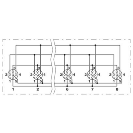 1407295 Phoenix SACB-SH-8 PARA VA MOUNT P-PROT Produktbild front M