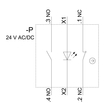 3SU1511-1AB40-3MA0 Siemens Halter für 3 Module, Metall, 1S, 1Ö, LED-Modul, grün Produktbild Additional View 2 S