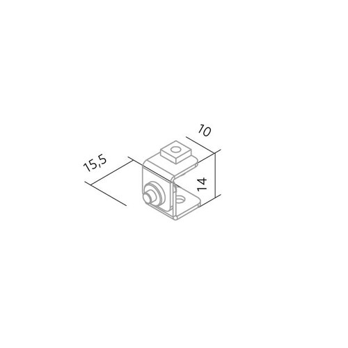 80-XTC4 Bilton Winkel zu Aluprofil XT schraubbar passend für alle XT- Profile Produktbild Additional View 3 L