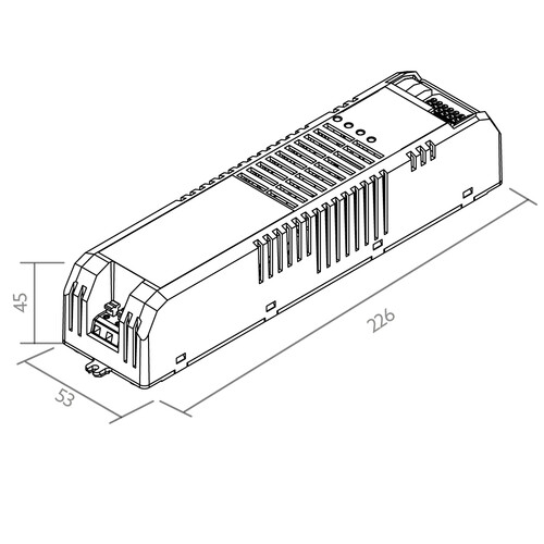 101651 BILTON KNX 1-4 Kanal LED Dimmer SXT-Serie 4x1A, (SXT-24914) Produktbild Additional View 2 L