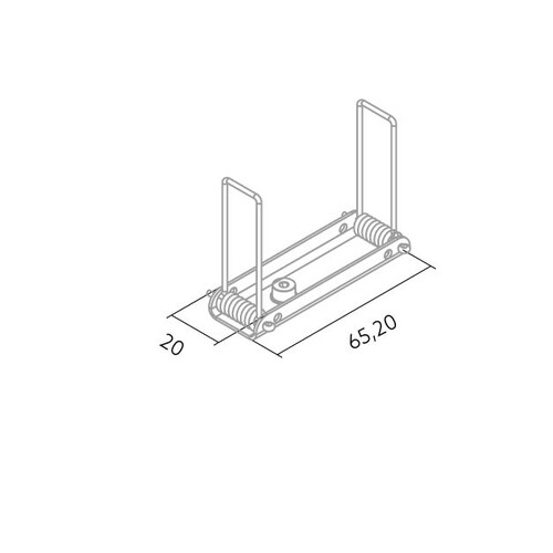 80-YTC2 Bilton Einbaufeder zu Aluprofil YT08 Produktbild Additional View 3 L