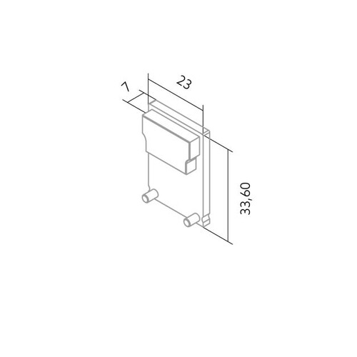 80-XT003U Bilton Endkappe zu Abdeckung SX03 ALU Produktbild Additional View 3 L