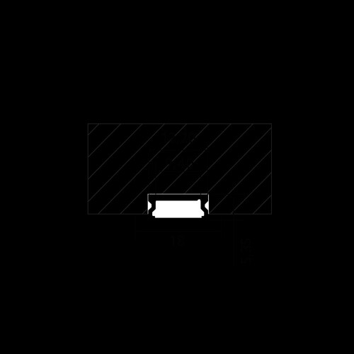 80-CT01 Bilton Aluminium Einbauprofil CT01 2000x8x4,5mm Produktbild Additional View 3 L