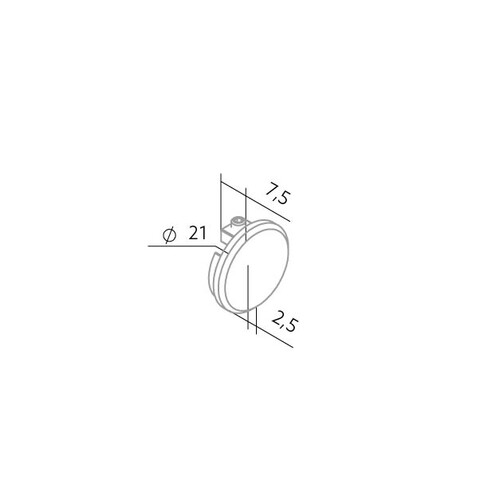 80-VT001 Bilton Endkappe zu Aufbauprofil VT01 Produktbild Additional View 3 L