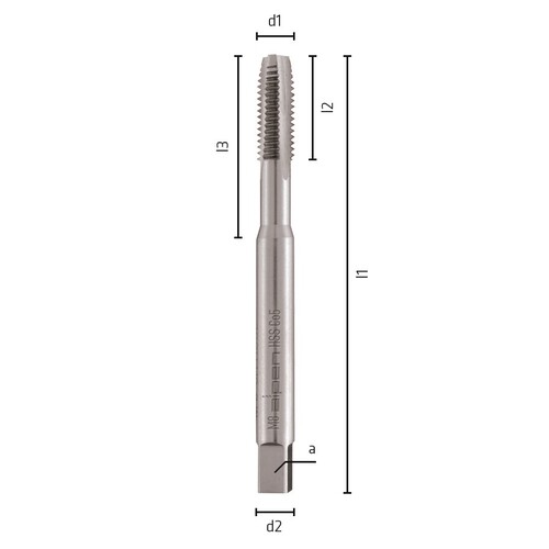 70800014100 Alpen-May Kassette HSS E DIN, 14 tlg., Maschinengew.bohrer M3 M1 Produktbild Front View L