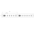 101902 Bilton AIRSLIM sat 900 LED strip 24VDC 12,8W/m IP54 CRI>90 2700K WHITE 5m Produktbild Additional View 1 S