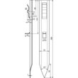 290002 DEHN ABSTANDHALTER 7-10 / FL40 F. FUNDAMENTERDER Produktbild Additional View 2 S
