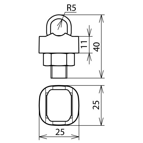 301000 DEHN KS-KLEMME EINFACH 7-10 Produktbild Additional View 1 L