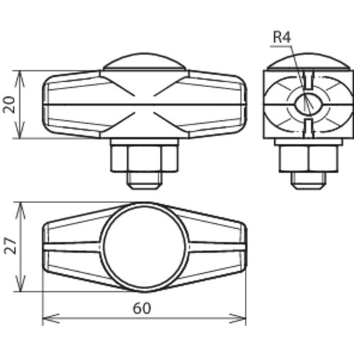 309008 DEHN ES-VERBINDER 8MM SCHRAUBE M10 Produktbild Additional View 2 L