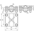 314310 DEHN KREUZKLEMME 8-10 / 8-10 3TLG M6 Produktbild Additional View 2 S