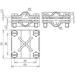 314310 DEHN KREUZKLEMME 8-10 / 8-10 3TLG M6 Produktbild Additional View 1 S