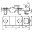 625011 DEHN ANSCHLUSSCHELLE 25 / 7-10 ZU TIEFENERDER Produktbild Additional View 2 S