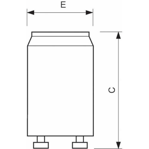 69750931 PHILIPS-LICHT S2 STARTER 4-22W FÜR LEUCHT- STOFFLAMPE Produktbild Additional View 2 L