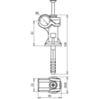 252000 DEHN STANGENHALTER 16MM GRAU Produktbild Additional View 2 S