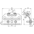 343000 DEHN SCHNEEFANGGITTER - KLEMME 40823 Produktbild Additional View 1 S