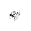 243-304 WAGO MICRO-DOSENKLEMME 4X0,5-1 H-GRAU Produktbild Additional View 1 S