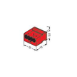 243-804 WAGO MICRO-DOSENKLEMME 4X0,5-1 ROT Produktbild Additional View 1 S