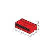 243-808 WAGO MICRO-DOSENKLEMME 8X0,5-1 ROT Produktbild Additional View 1 S