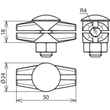 309087 DEHN ES-VERBINDER 8MM SCHRAUBE M10 CU 1 SCHRAUBE Produktbild Additional View 2 S
