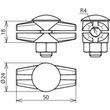 309087 DEHN ES-VERBINDER 8MM SCHRAUBE M10 CU 1 SCHRAUBE Produktbild Additional View 1 S