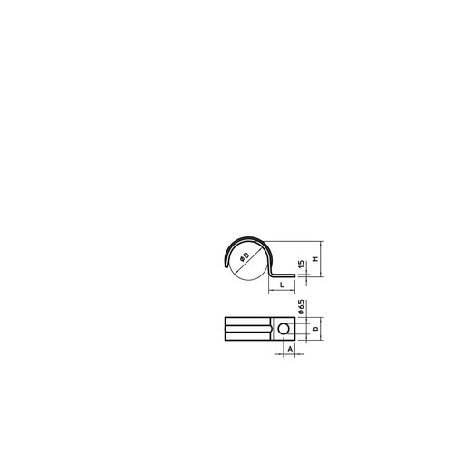 1009427 OBO ROHRSCHELLE 1-LAPPIG 25MM METALL 1009 427 Produktbild Additional View 1 L