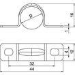 1018167 OBO ROHRSCHELLE 2-LAPPIG 16MM METALL 1018 167 Produktbild Additional View 1 S