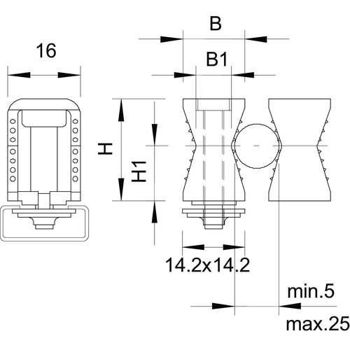 2254026 OBO REIHENSCHELLE 5-25 Produktbild Additional View 1 L