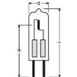 308081 OSRAM 64418 HALOSTAR 12V 10W HALOGENLAMPE G4 FÜR BACKOFEN Produktbild Additional View 2 S