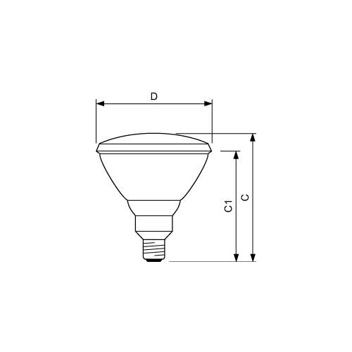 12887415 PHILIPS-LICHT INFRAPHIL PAR38E 150W E27 230V(THERATHERM)F.G172 Produktbild Additional View 1 L