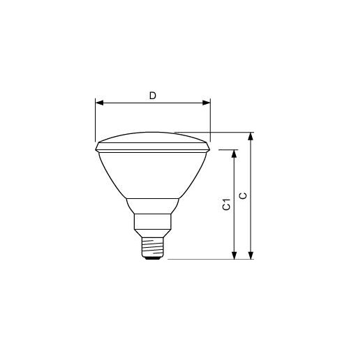 12887415 PHILIPS-LICHT INFRAPHIL PAR38E 150W E27 230V(THERATHERM)F.G172 Produktbild Additional View 2 L