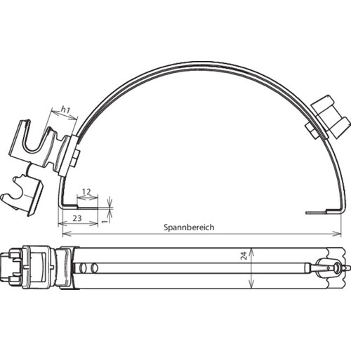 204107 DEHN FIRST-LEITUNGSHALTER 180-280 CU DEHNSNAP / 16MM Produktbild Additional View 1 L