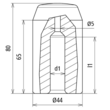 625002 DEHN SCHLAGKOPF 25 ZU TIEFENERDER Produktbild Additional View 2 S