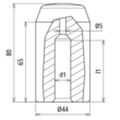 625002 DEHN SCHLAGKOPF 25 ZU TIEFENERDER Produktbild Additional View 1 S