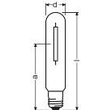 015743 OSRAM NAV T 100 SUPER 4Y VIALUX 100W E40 NATRIUMDAMPFLAMPE EEI:A+ Produktbild Additional View 2 S