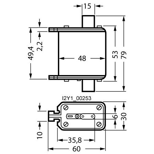 3NE8018-1 SIEMENS NH-SICHERUNG GR.00 63A SITOR Produktbild Additional View 1 L