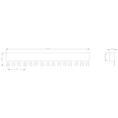 3RV1915-1DB SIEMENS SAMMELSCHIENE 3-POLIG Produktbild Additional View 1 L