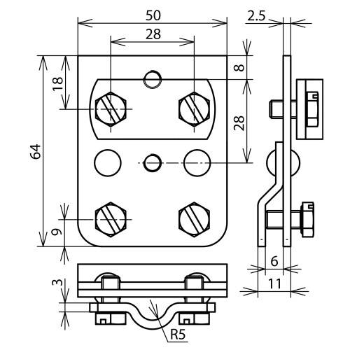 251002 DEHN FALZKLEMME 1-5 Produktbild Additional View 2 L